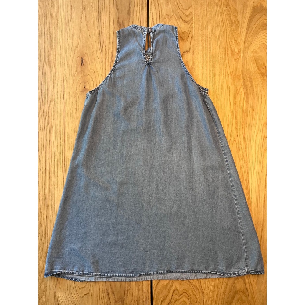 Speechless Embroidered Denim Halter Dress Womens Size Large Blue Boho Summer - Picture 4 of 9